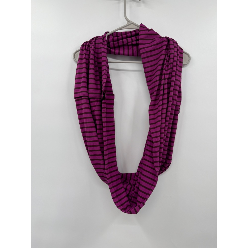 LULULEMON ATHLETICA Vinyasa scarf Rulu wrap Fuchsia Snap VGUC Infiniity
